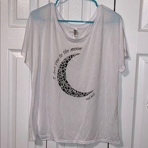 “Love you to the moon and back” short sleeve T